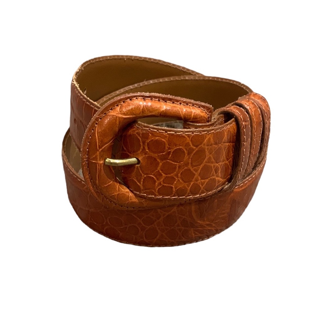 Vintage Cipriani Italian Alligator Calfskin Belt size small